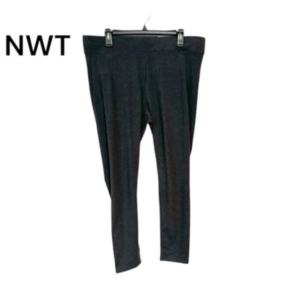 * ❤️NWT DARK GRAY MID-RISE LEGGINGS XLARGE/TALL - Picture 1 of 5